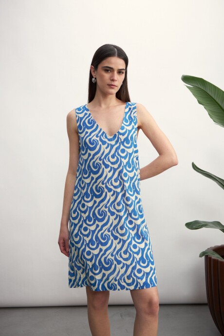 Vestido Vera Azul