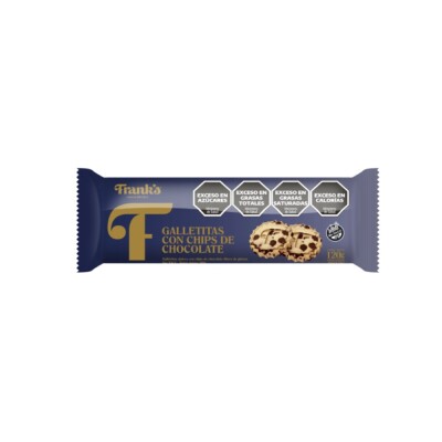 Galletitas Franks con chips de chocolate Galletas Frank Pepas