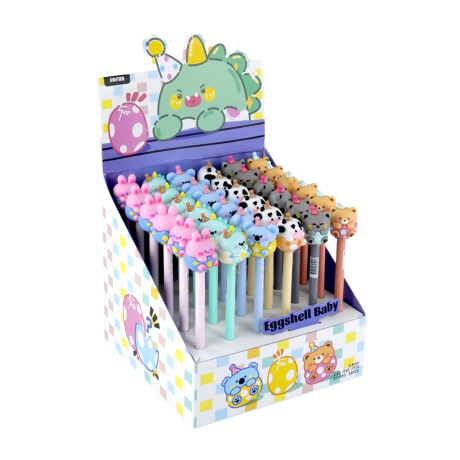 BOLIGRAFO GEL HUEVOS ANIMALES PUNTA FINA 0.5 6 DISEÑOS BOLIGRAFO GEL HUEVOS ANIMALES PUNTA FINA 0.5 6 DISEÑOS