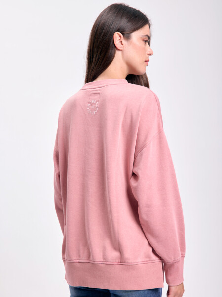 Buzo deportivo estampa Rosa Viejo