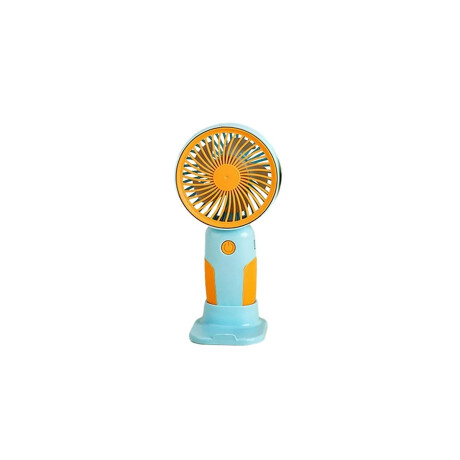 Mini ventilador portátil con base Amarillo