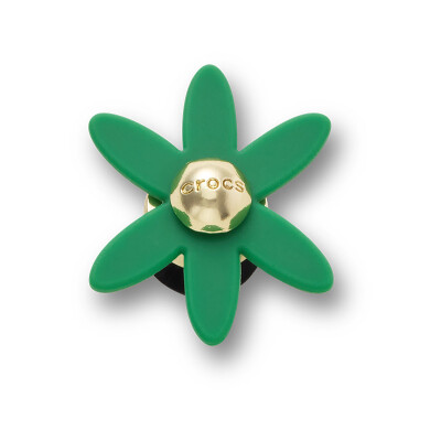 Jibbitz Charm™ Retro Green Spinner Flower Multicolor