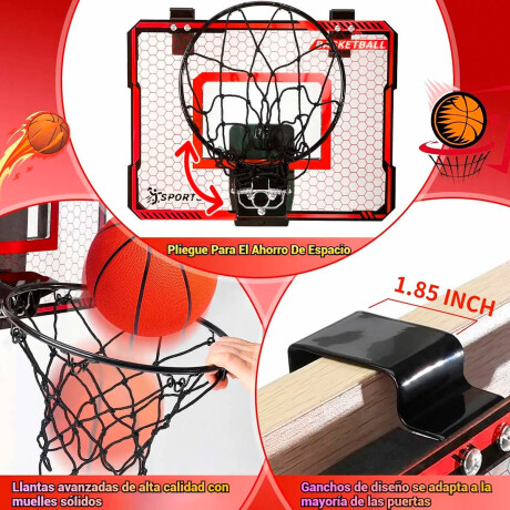 Tablero Basket C/contador Luz Led Portátil + Pelota Bkt001020