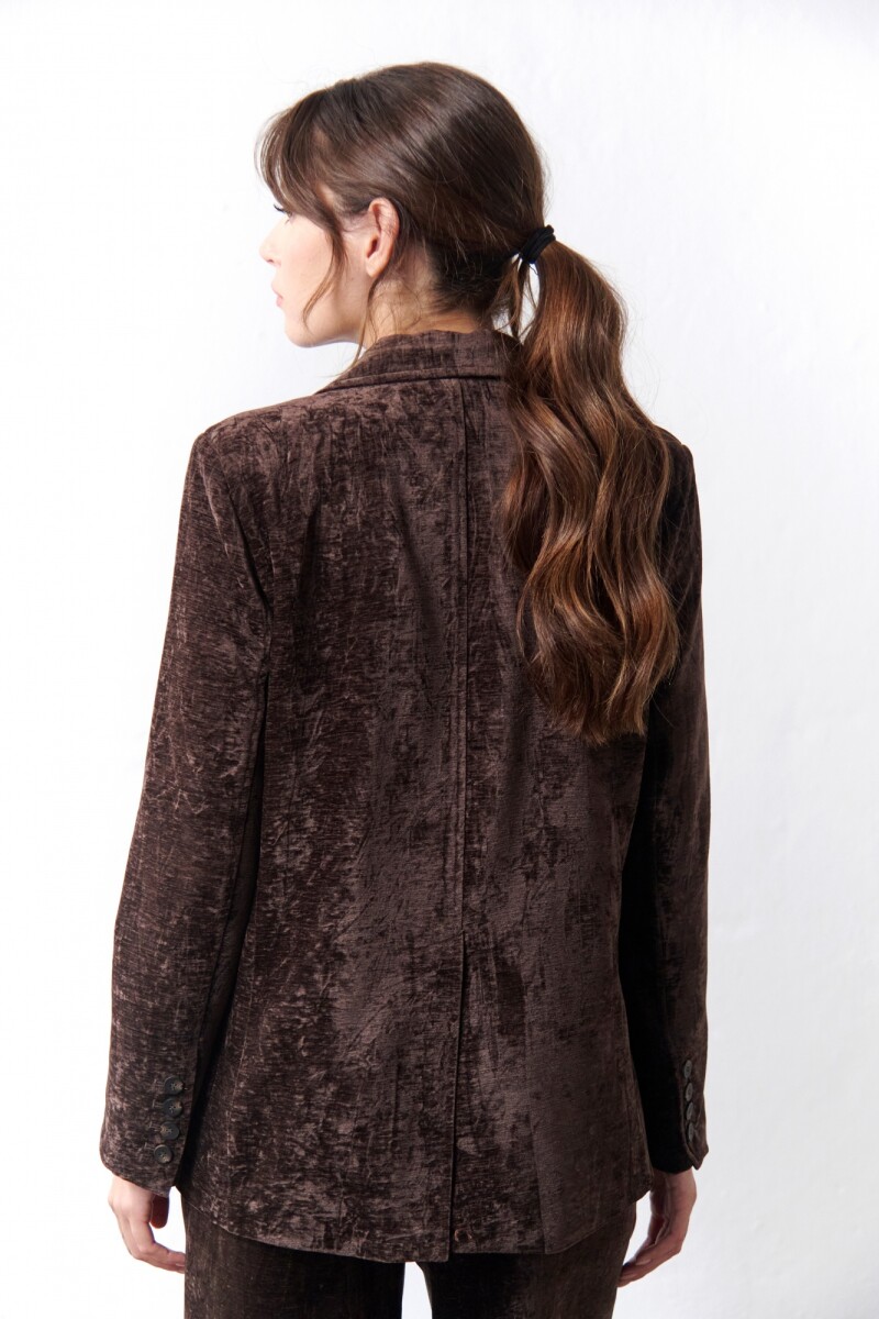 BLAZER VELVET CHOCOLATE
