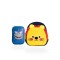 Set de mochila infantil de neopreno y cartuchera con divisiones brio set-tiburón-león2