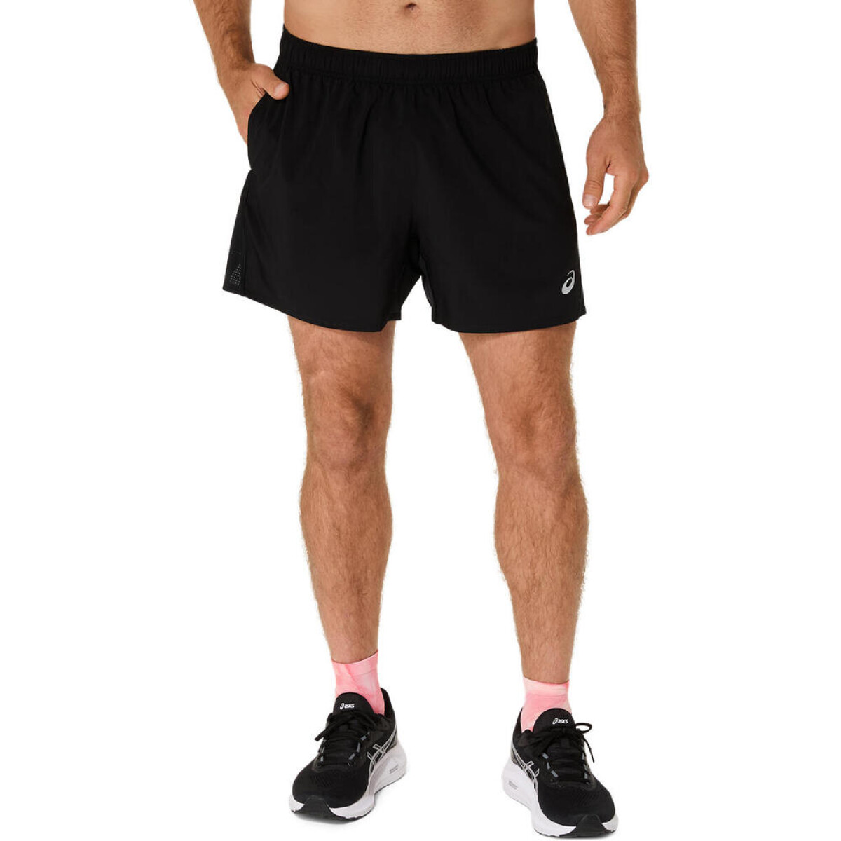 Short Running Silver 5In Hombre - Performance Black 