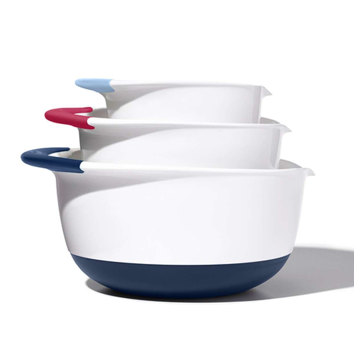 Oxo Gg Juego De 3 Tazones Mezcladores - Nuevos Mangos De Colores 