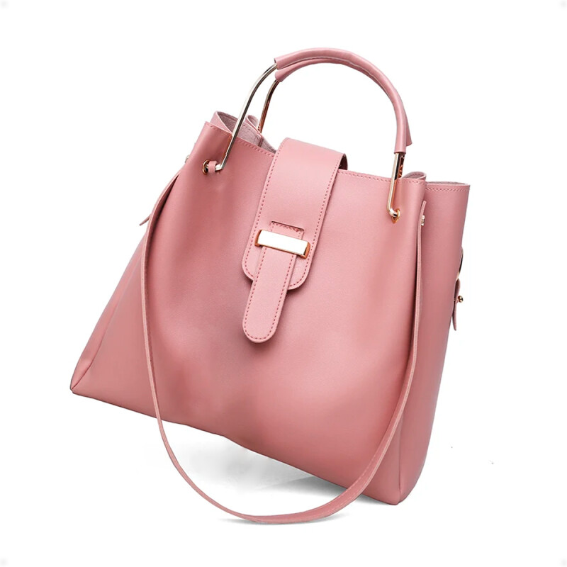 Bolso Cartera de Hombro y de Mano Rosado