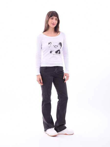 REMERA POISE BLANCO