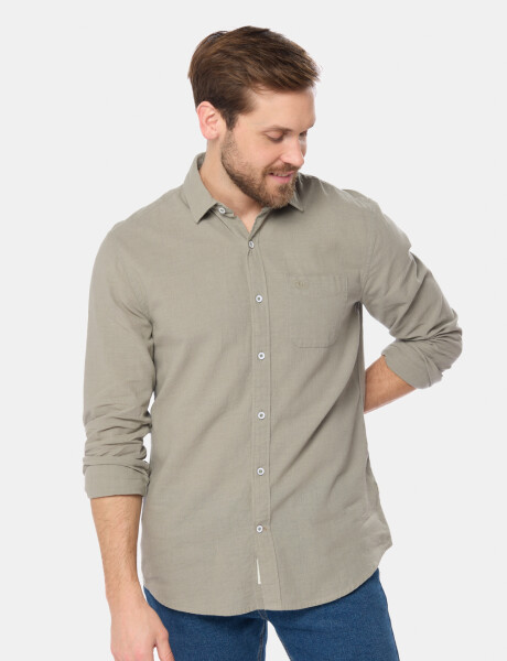 CAMISA DE LINO Verde