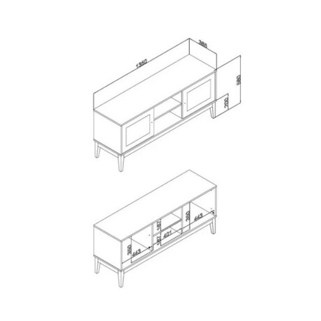 RACK 2 PUERTAS. 1,35 X 58 X 38,5 MILE OFF WHITE RACK 2 PUERTAS. 1,35 X 58 X 38,5 MILE OFF WHITE