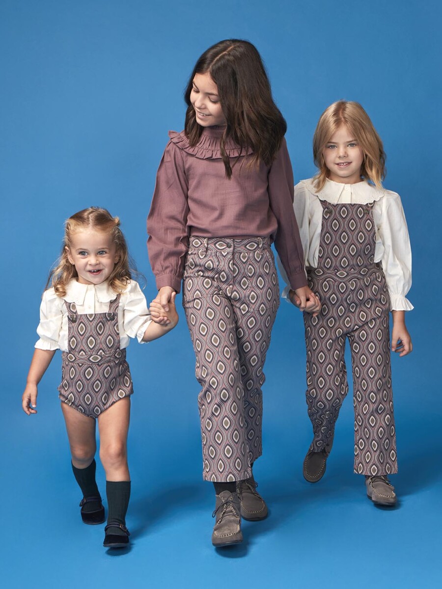 Pantalon De Twill Estampado Purpura