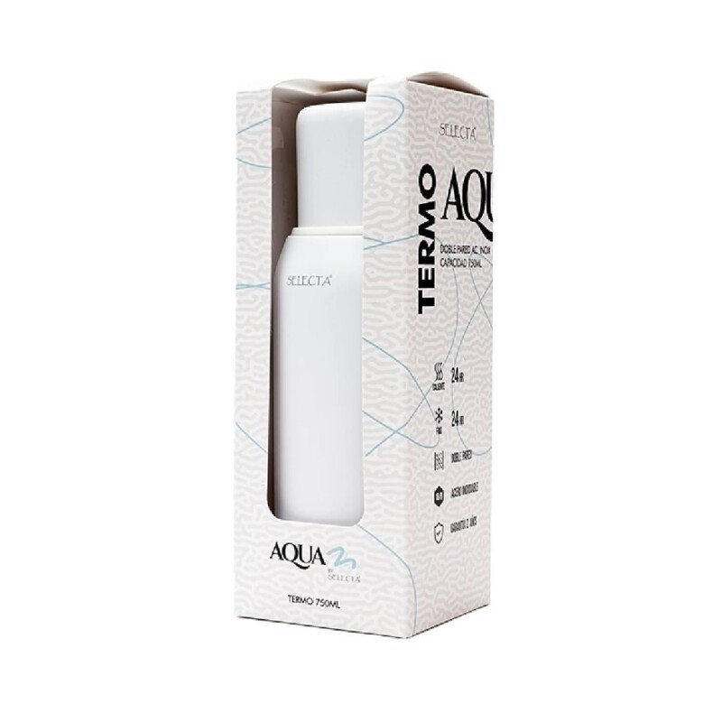 Termo 750Ml.Doble Pared Selecta Blanco Blanco