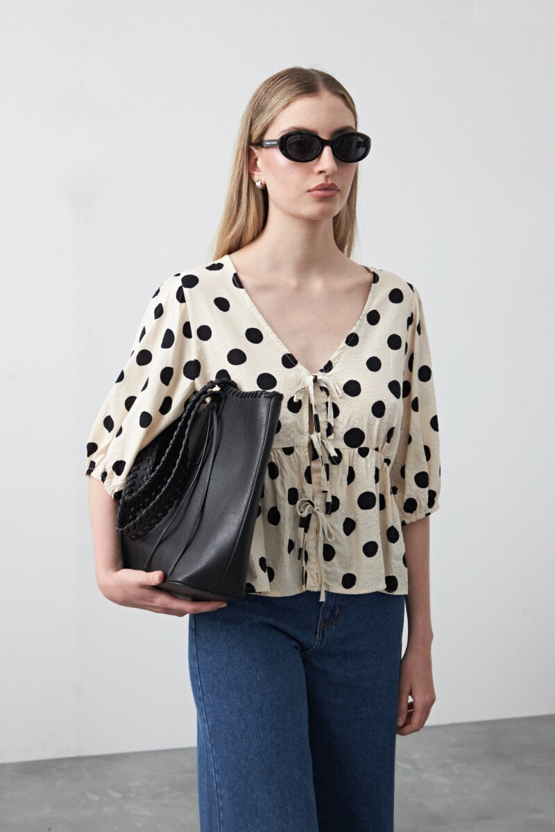 CAMISA PISTACHO Negro/Crudo