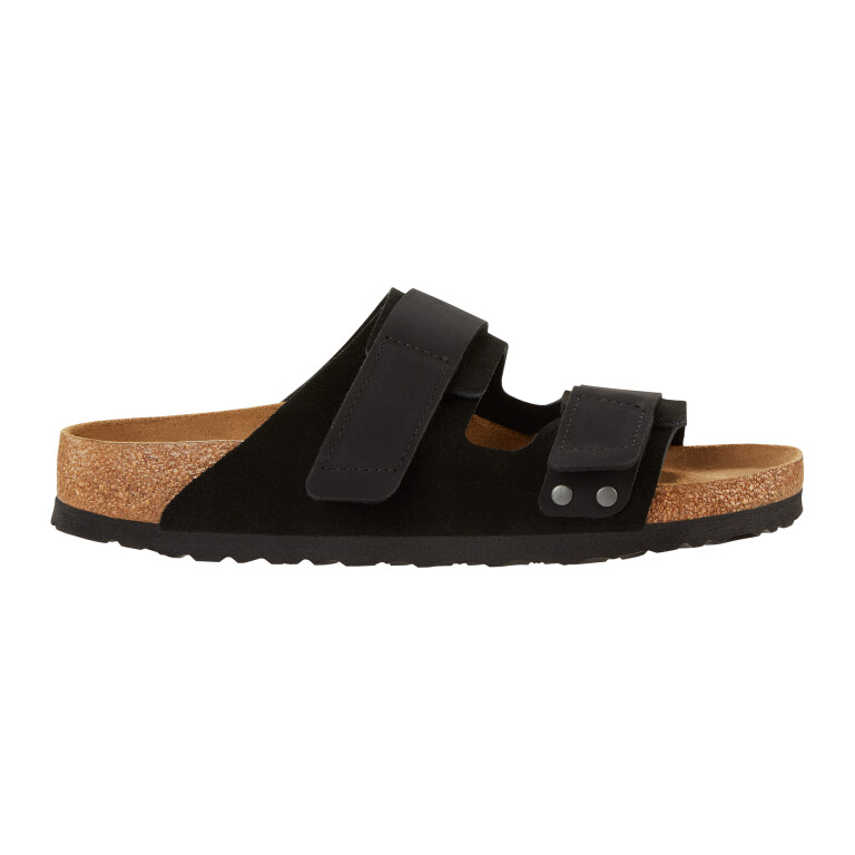 Sandalia Uji Nubuck/Suede Leather - Estrecho Black