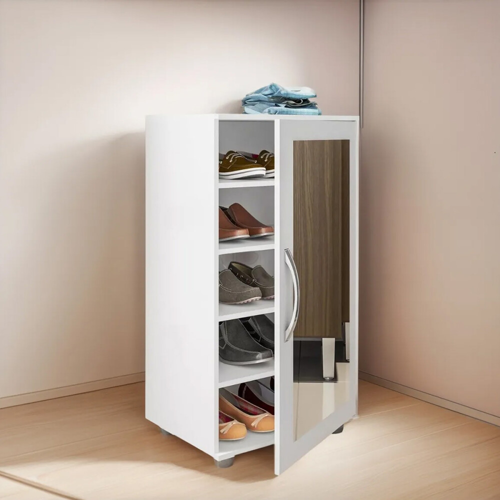 Zapatera / Puerta con espejo BLANCO