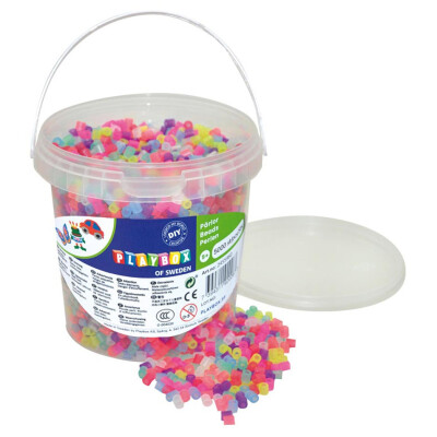 Cuentas para planchar con purpurina 5.000 piezas Hama Beads Playbox Cuentas para planchar con purpurina 5.000 piezas Hama Beads Playbox