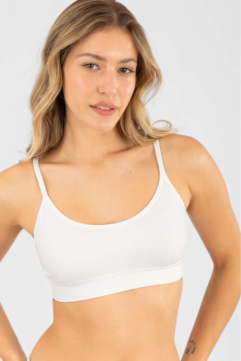 Soutien bretel fino - Blanco 