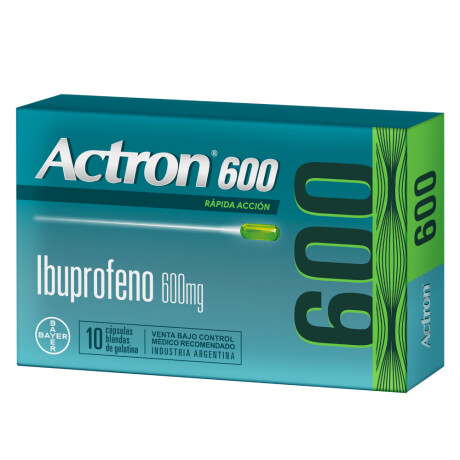 Actron 600mg 10 Cápsulas Blandas Actron 600mg 10 Cápsulas Blandas