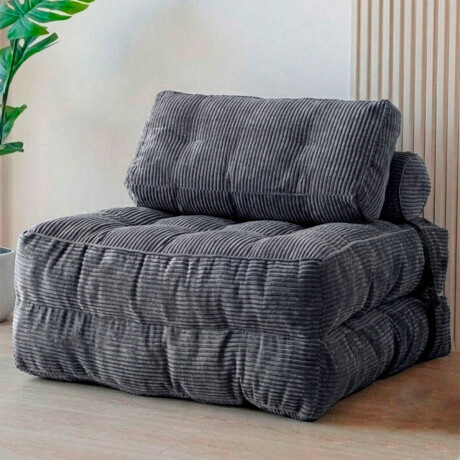 Sofá Sillón Cama Plegable Cloudnest + Almohada Living Gris