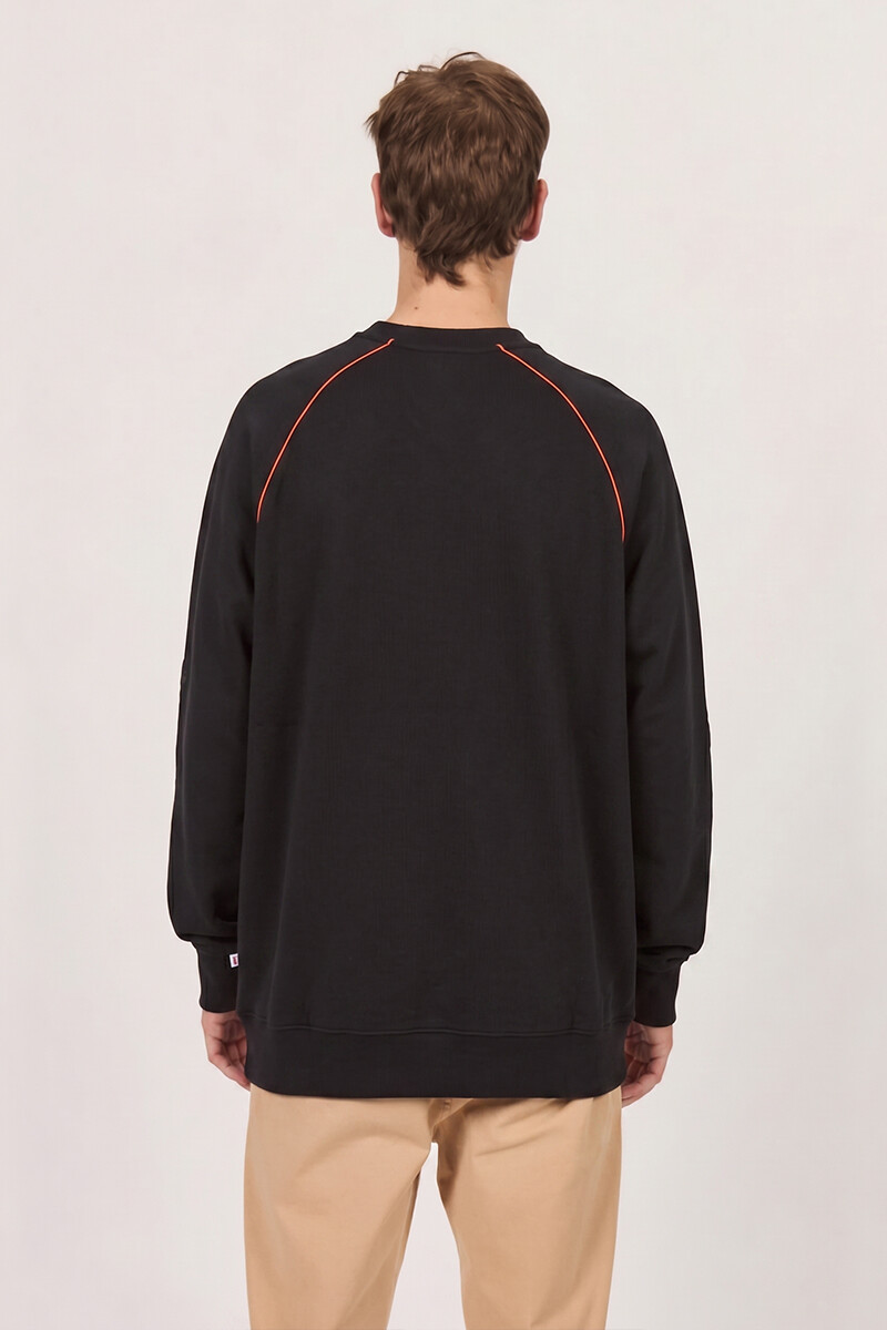 SWEATER BIO WAVE OVER CREW J-negro