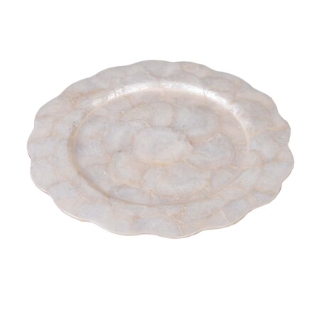 PLATO DE SITIO NACAR NATURAL-BEIGE CPCS 2403