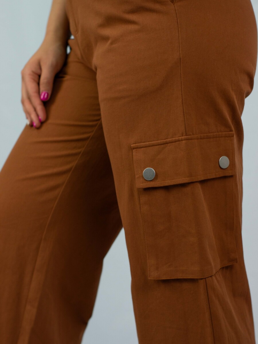 Pantalon Cargo Cropped - Terracota 