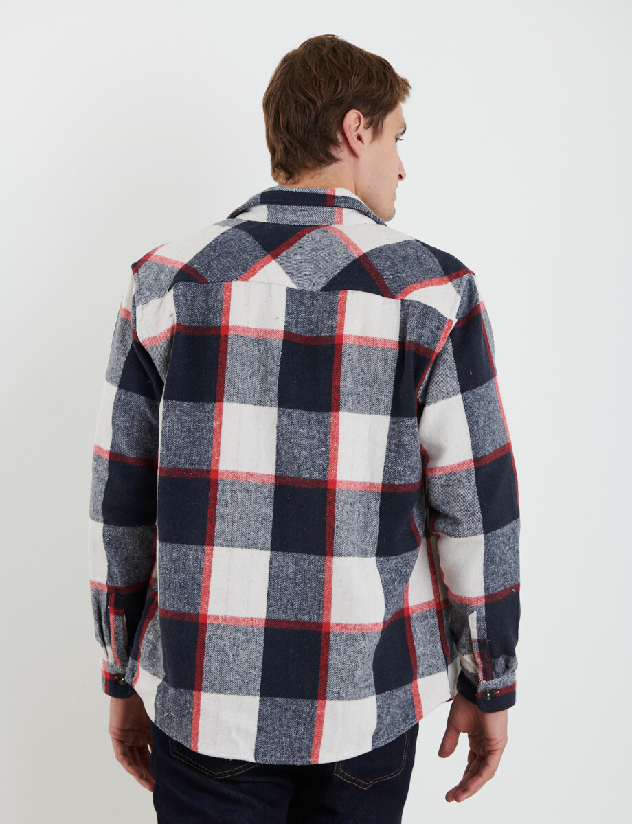 300563 SOBRECAMISA HARRY Azul Osc/rojo