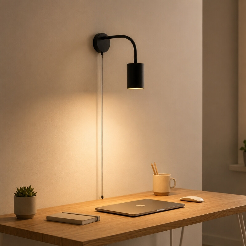 ARTEFACTO DE ADOSAR EN PARED BOLD Luminaria De Pared Bold Orientable Negro