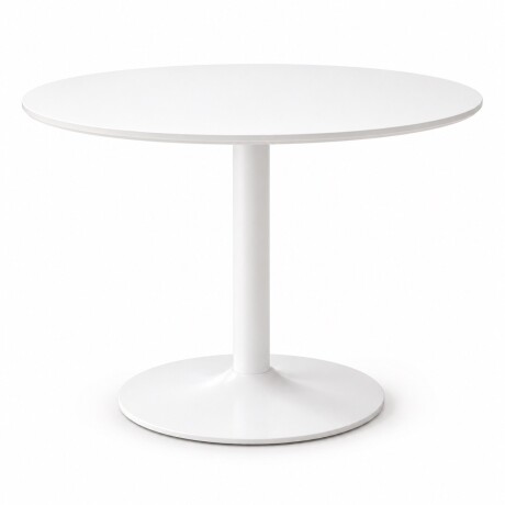 MESA DE COMEDOR REDONDA CIRCULAR BLANCA MDF CON ACABADO MATE MESA DE COMEDOR REDONDA CIRCULAR BLANCA MDF CON ACABADO MATE