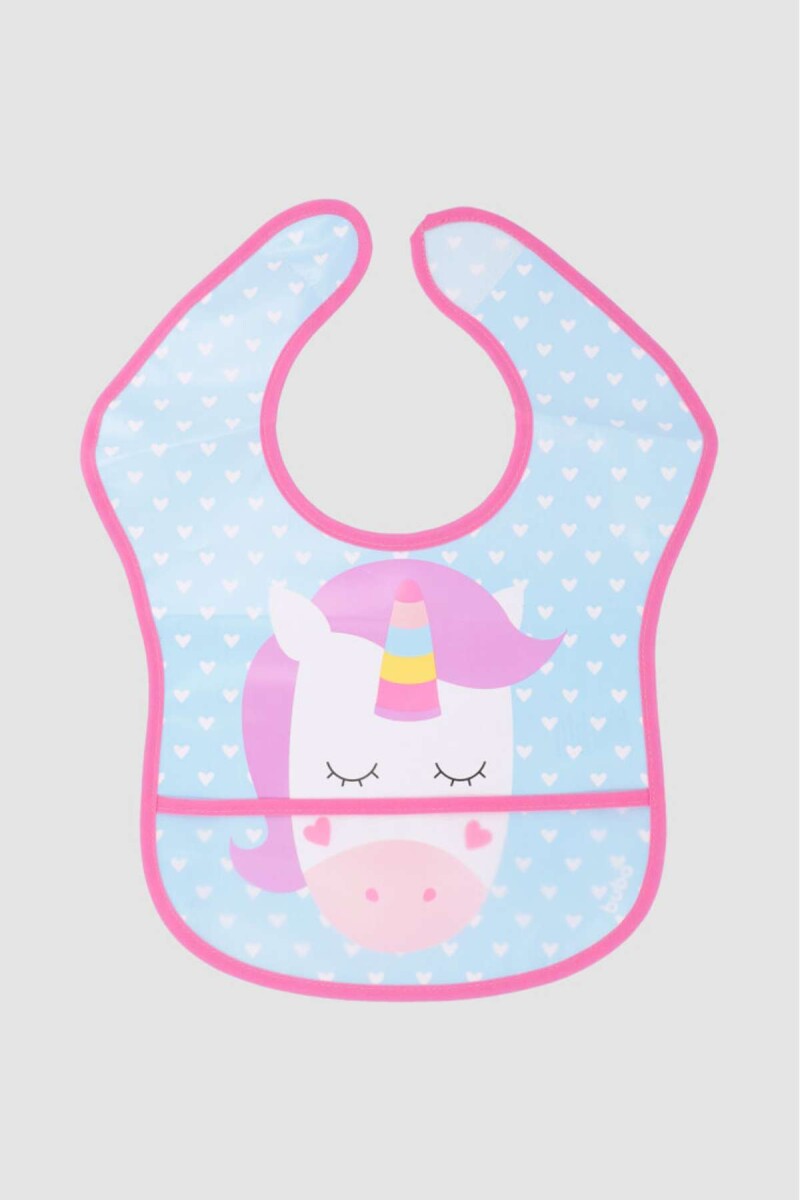 Babero impermeable unicorn - Rosado 