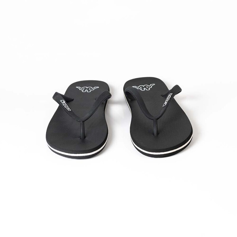 Sandalias Slides Logo Moker Unisex Black - White