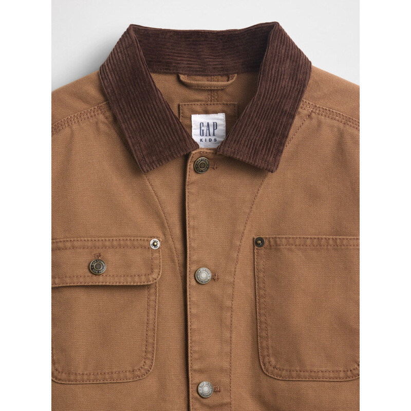 CANVAS FIELD JACKET BRAZEN BROWN