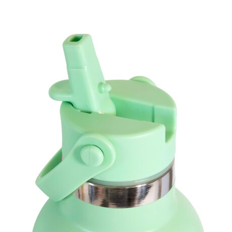 Botella En Acero Inoxidable brio 750ml Con Sorbito Y Manija Verde pastel