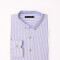 Camisa m/l oxford rayada azul
