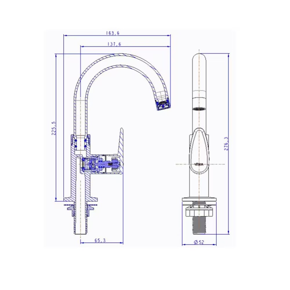 Grifo para lavatorio de mesada ALLURE DECORE gris mate Grifo Para Lavatorio De Mesada Allure Decore Gris Mate
