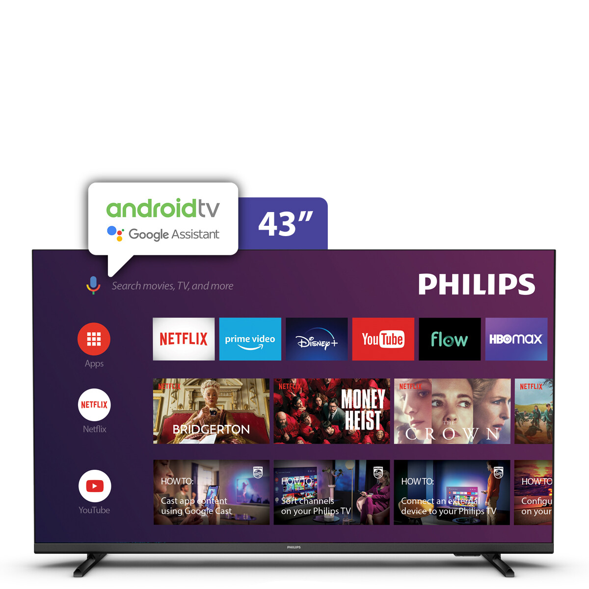 Smart Tv 43" Philips Android FULL HD 