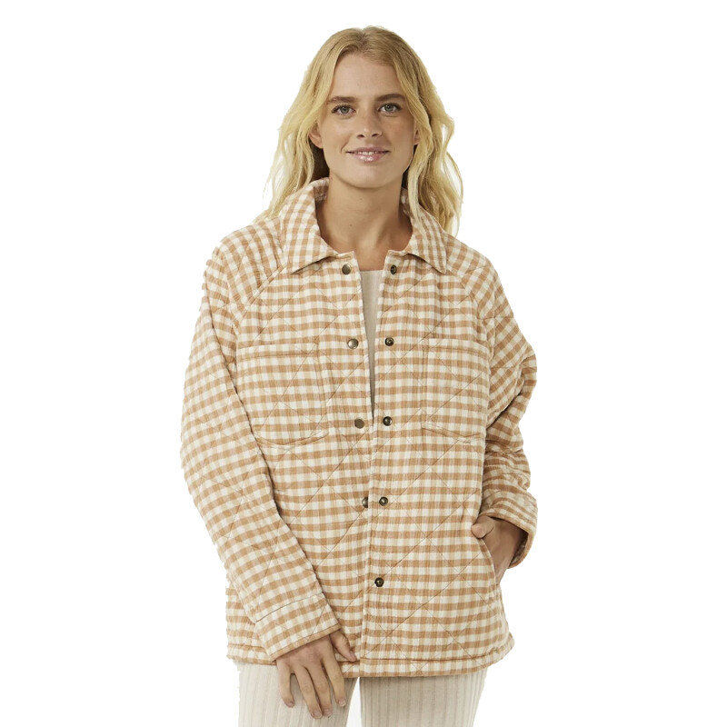 Campera Rip Curl Premium Quilted Check - Beige Campera Rip Curl Premium Quilted Check - Beige