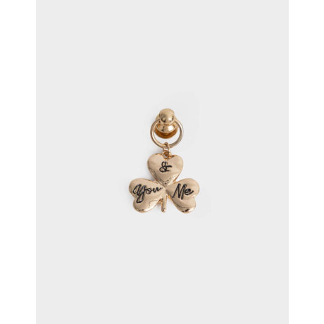 Prendedor Metal Trébol Dorado