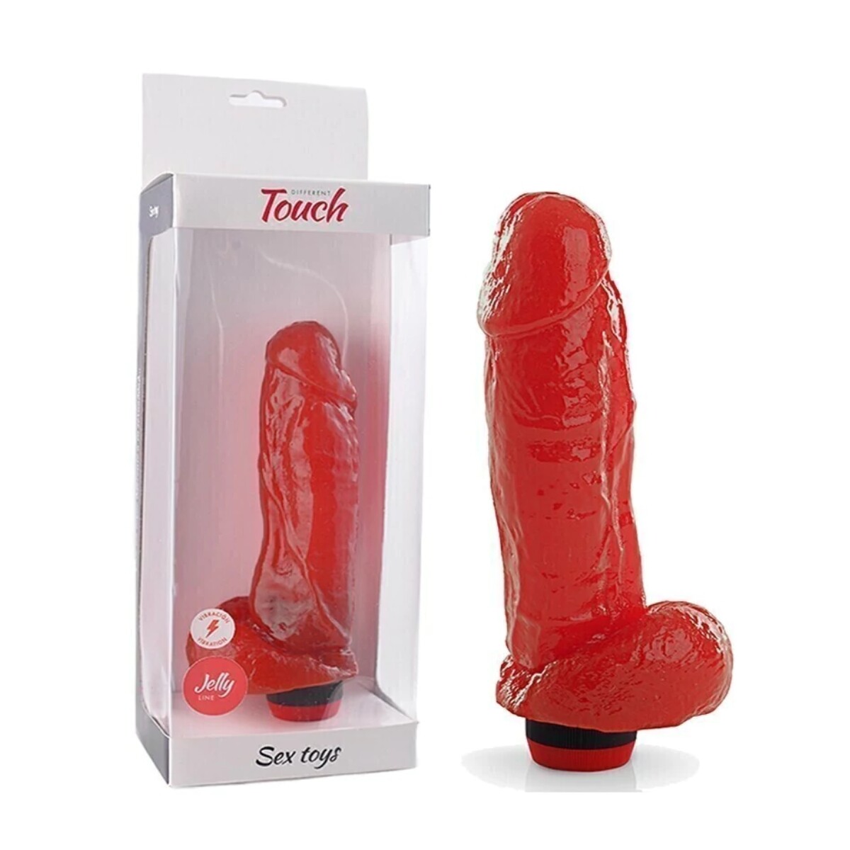 Vibrador Realístico Kong - Rojo 