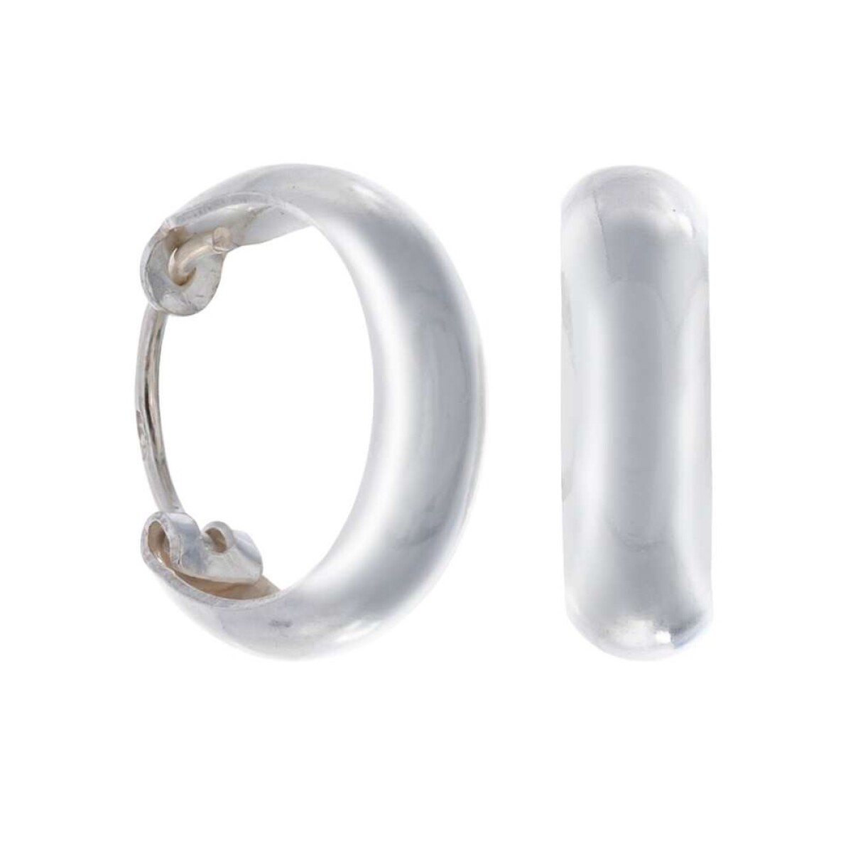 Aros de Plata 925 - 14 Mm de Diametro 