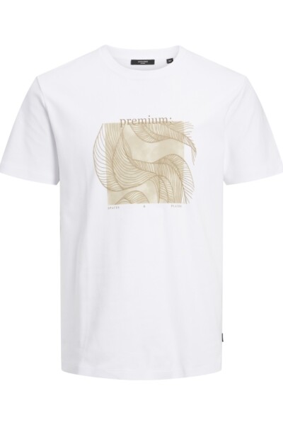 Camiseta Blatom Estampado Abstracto White