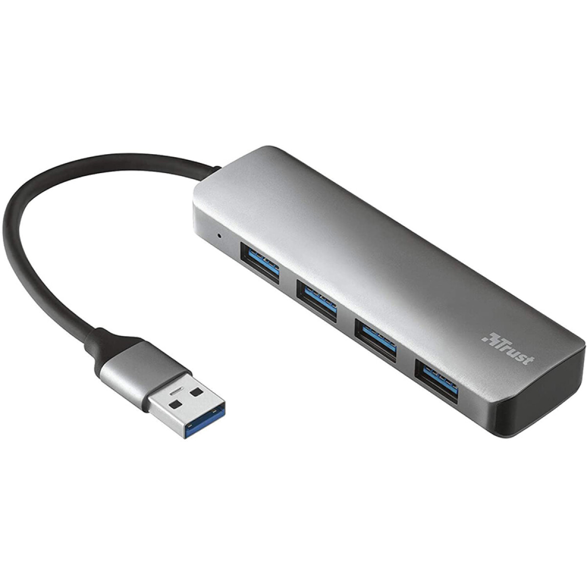 Hub 4 Puertos Usb Aluminio Trust Halyx Gen 3.2 5gbs 