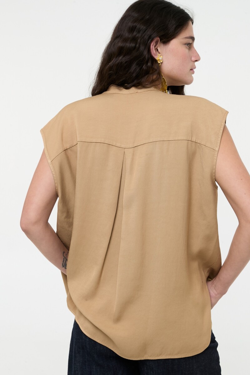 CAMISA SIN MANGAS Camel