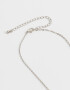 Cadena Corta con Dije Corazón Collar Con Corazones - Plateado