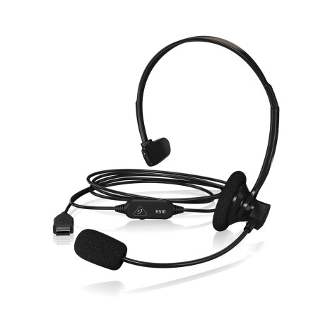 Auriculares Usb Behringer Hs10 Mono Negro C/ Mic Auriculares Usb Behringer Hs10 Mono Negro C/ Mic