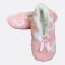 Pantufla Corazón y Lazo Rosa/Blanco