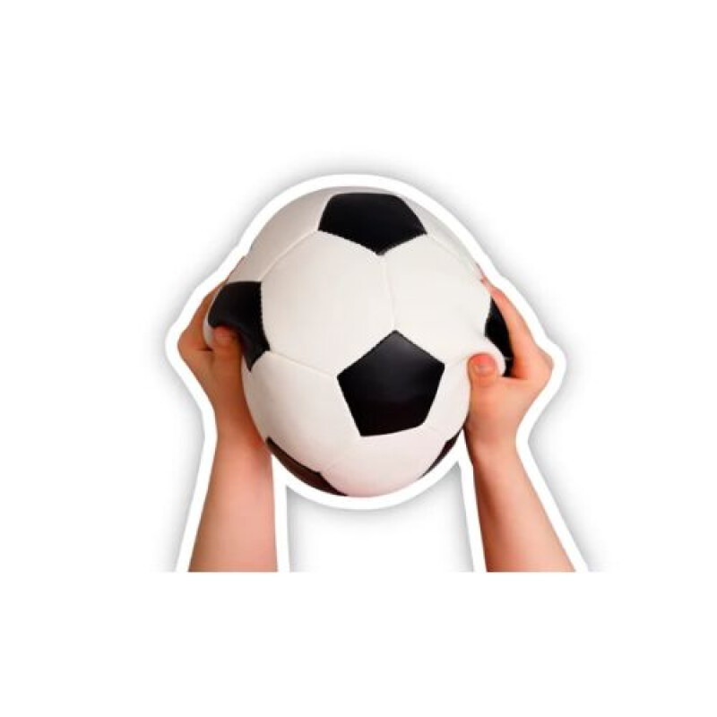 Pelota de fútbol soft Alldoro 18 cm color blanco y negro Pelota De Fútbol Soft Alldoro 18 Cm Color Blanco Y Negro