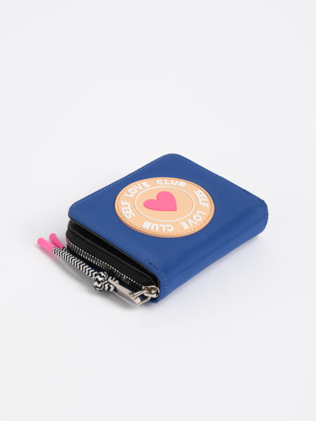 Billetera corazón Azul