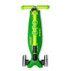 Monopatín Maxi Micro Deluxe Neón Led Plegable Verde